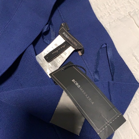 BCBGMazAzria blue bodycon bandage skirt (new with tags) - Picture 3 of 4